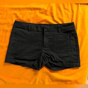 ana twill chino shorts in black